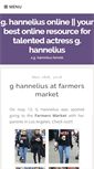 Mobile Screenshot of g-hannelius.org
